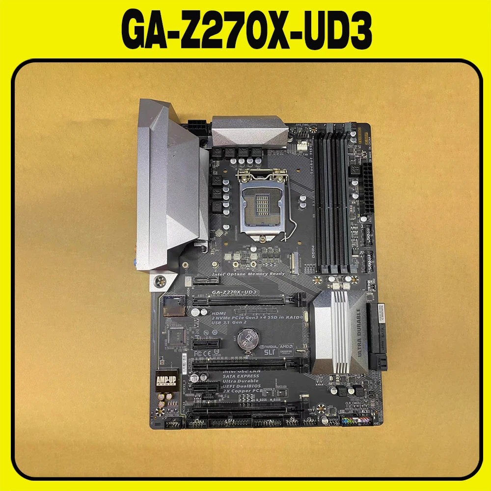 

Original For G-i-g-a-b-y-t-e Z270 Motherboard LGA 1151 DDR4 USB3.0 SATA M.2 GA-Z270X-UD3