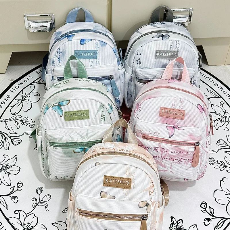 

Новый высококачественный рюкзак для женщин, повседневный дизайн, нишевый рюкзак с принтом бабочки