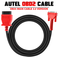 Autel Original OBD2 Cable Programming Cable DB25 Female OBDII Main Cable for Autel Diagnostic Scanner MS908, MS909, Ultra Series