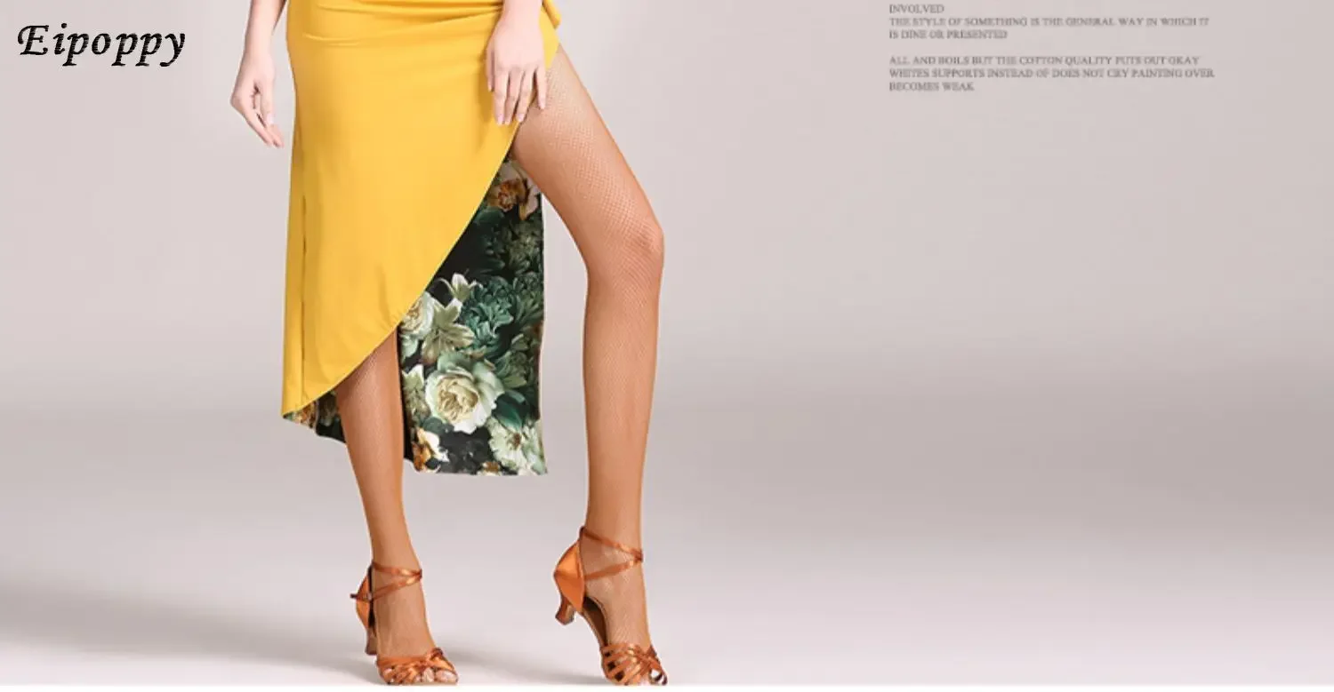 Gonna a doppio strato in composito estivo con cinturino gonna da ballo latino