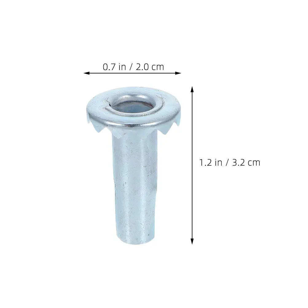40Pcs Metal Chair Leg Plug Caster Socket Inserts for Office Furniture Quick Release Wear Resistant Wheel Socket