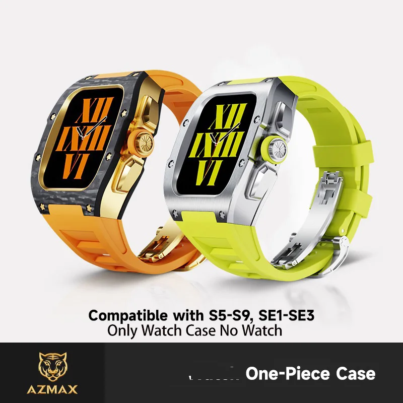 

Совместимый чехол для Apple Watch из титанового сплава для часов 44 мм/45 мм SE 4 5 6 7 8, ремешок для Apple Watch, детали премиум-класса