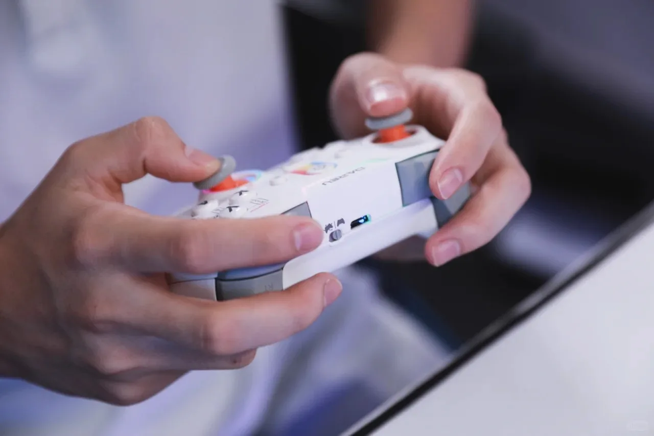 Dareu H105 Star Rainbow Wireless Bluetooth Gamepad 3 Mode RGB Controller Vibrating Handle Compatible for Switch Steam TV PC