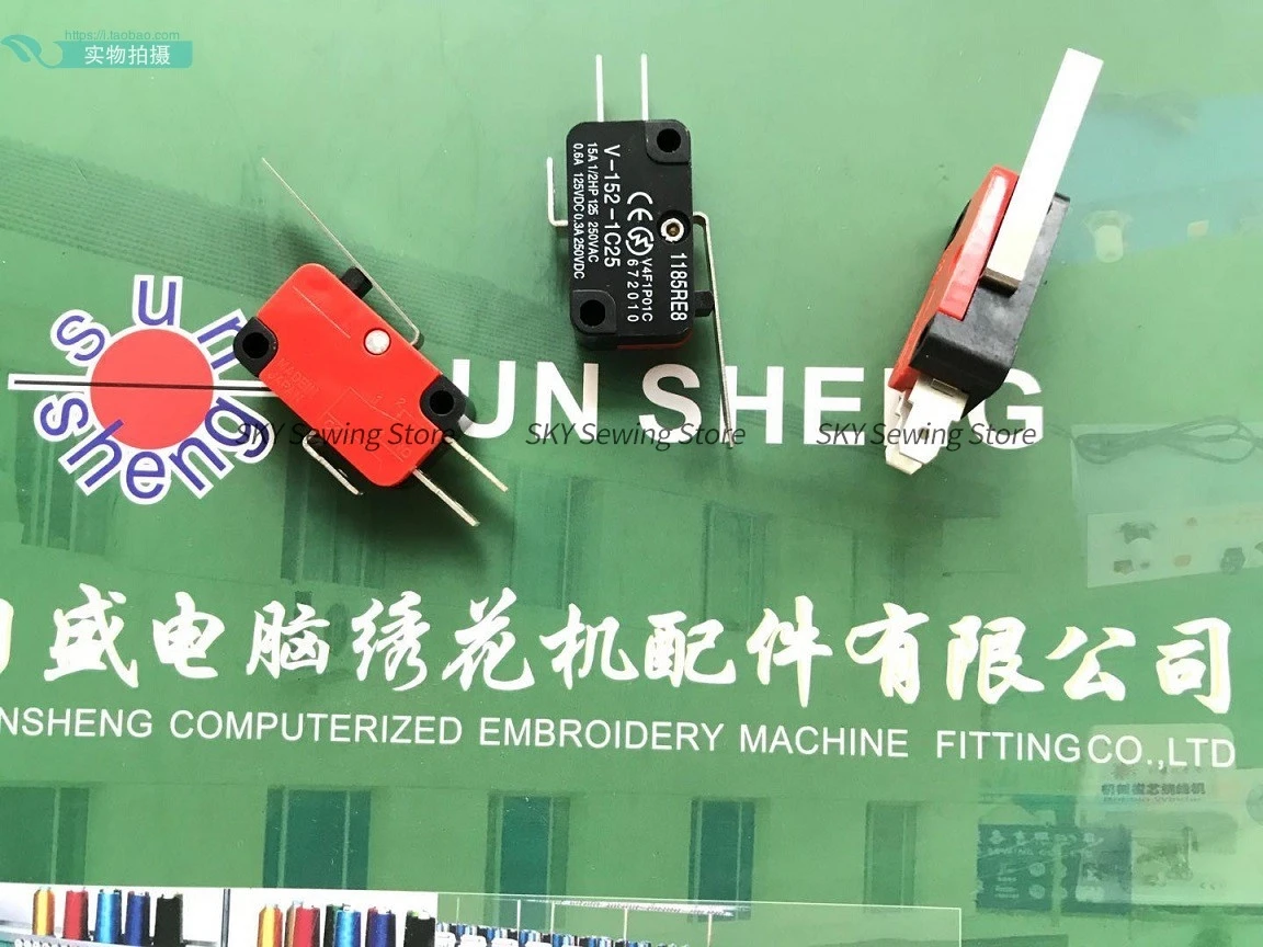 1PCS Trolley Case Micro Switch Limit Switch Limit Switch with Iron Sheet Computer Embroidery Machine Accessories