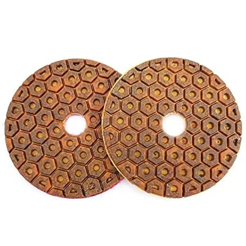 4PCS 4Inch 100mm Wet Metal Diamond Polishing Pads Sanding Disc for Concrete Granite Marble Stone Floor Grinding Wheel Discs