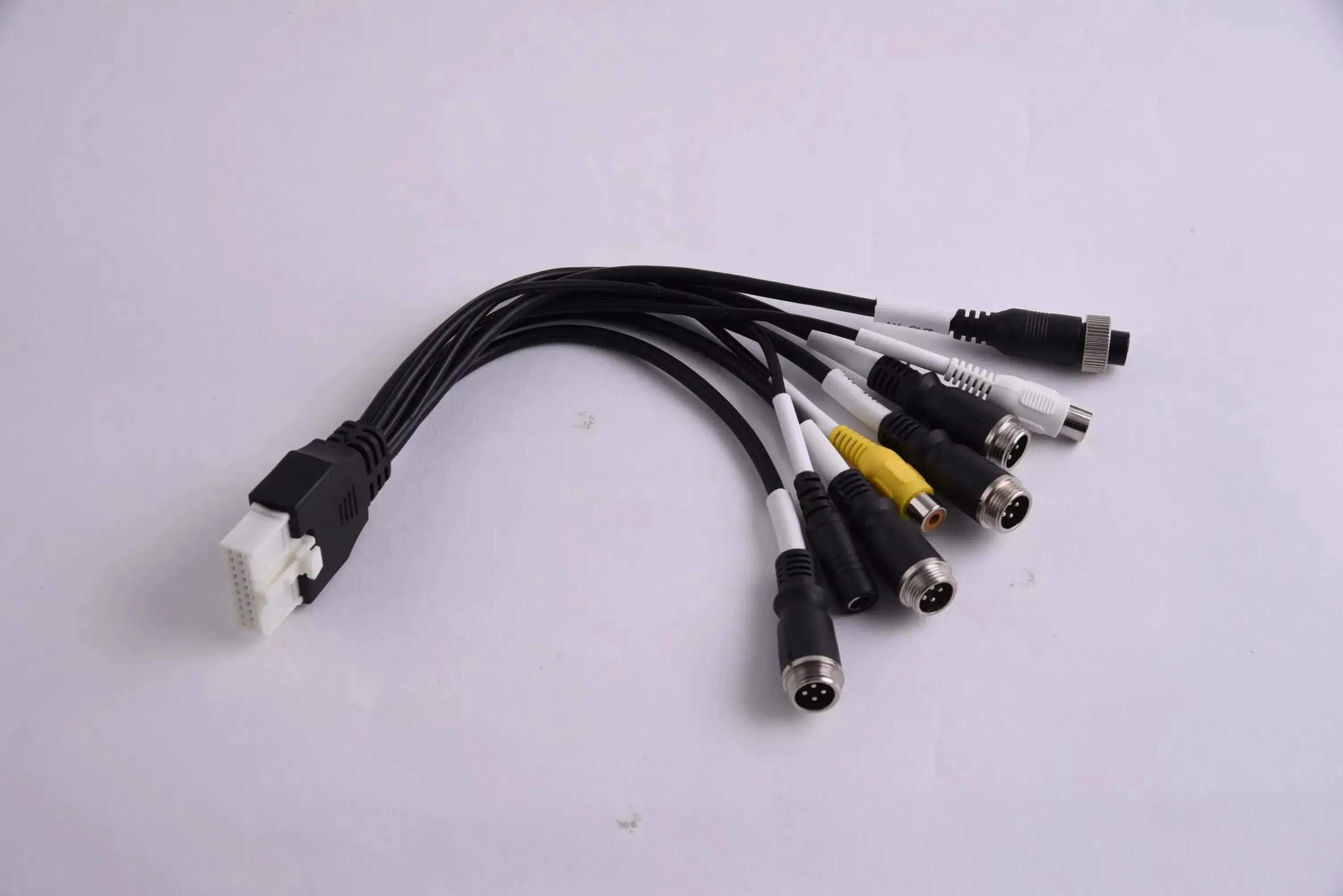 4 Pin Aviation Female Male Connector Adpater Cable With AV RCA DC MDVR Accessories