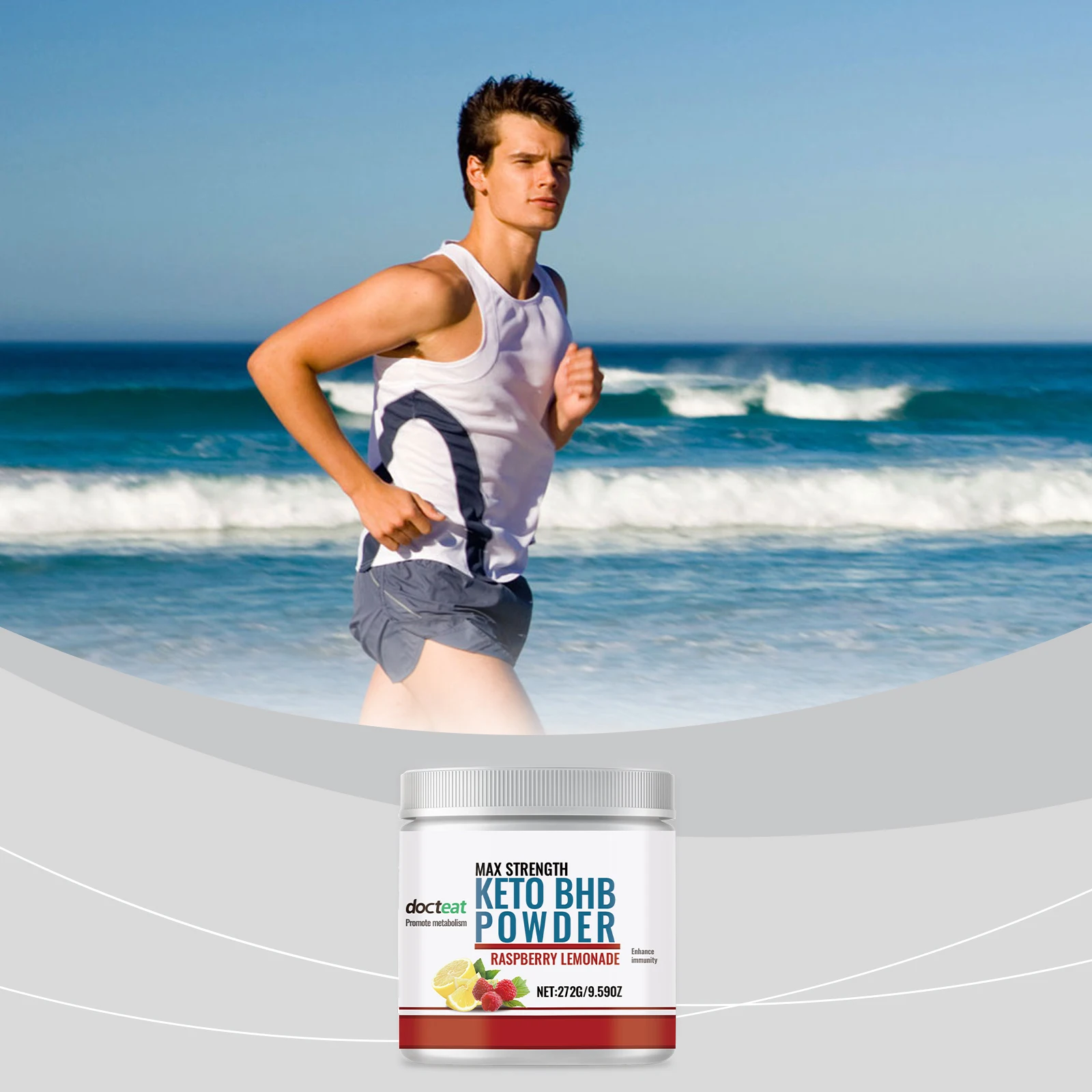 

Электролитный порошок спортивного питания — богатый на натрия, кальций и магний для увлажнения и повышения выносливости