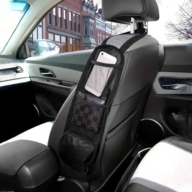 Car Seat Organizer Auto Seat Side Storage Hanging Bag Multi-Pocket Drink Holder Mesh Pocket Styling Organizer Phone Holder New