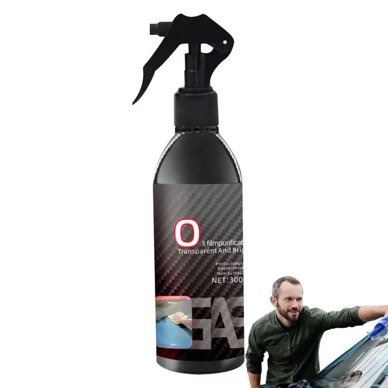 

300ml Car Windshield Oil Film Remover Agent Anti-rain Window Clear Vision Polisher Effective Glass Oil Film Stain Removal Spray