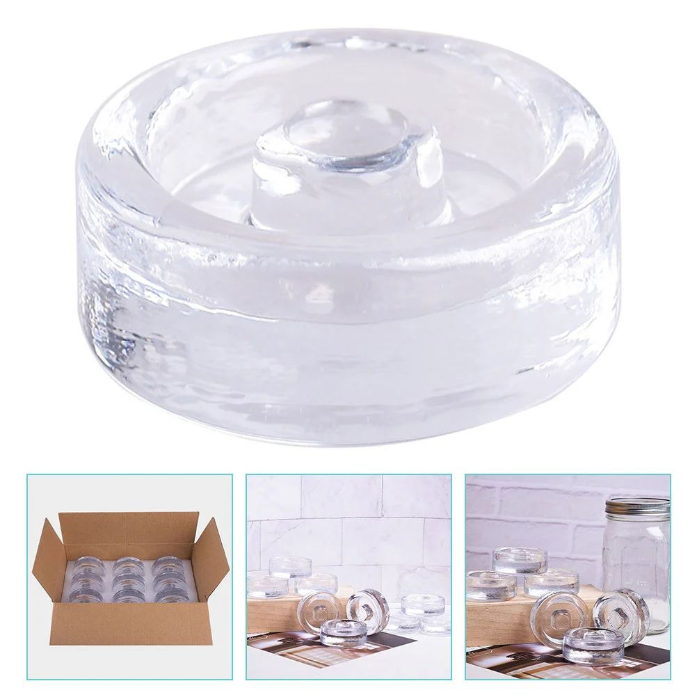 

2x Fermentation Weight Mason Jar Fermentation Weight Glass Fermentation Weight Fermenting Lid Wide Mouth Tank Heavy Stone Weight