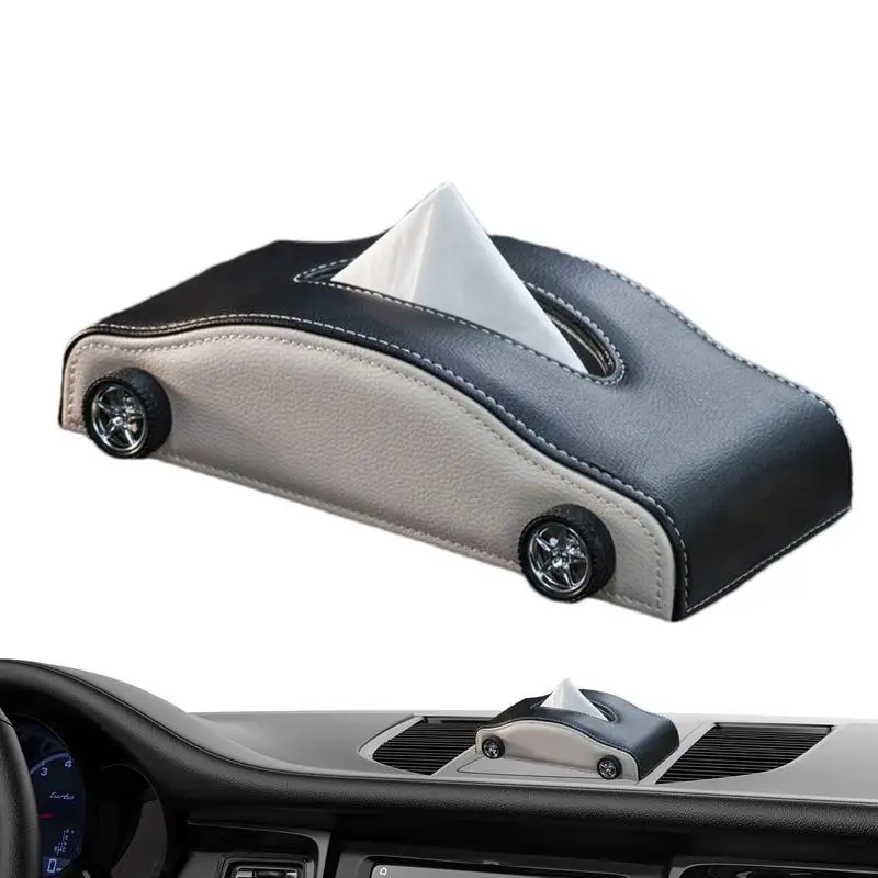 Car Shape Tissue Box Living Room Tissue Cover Decorative Heat-resistant Tissue Dispenser For Bathroom Anti-Moisture Interior