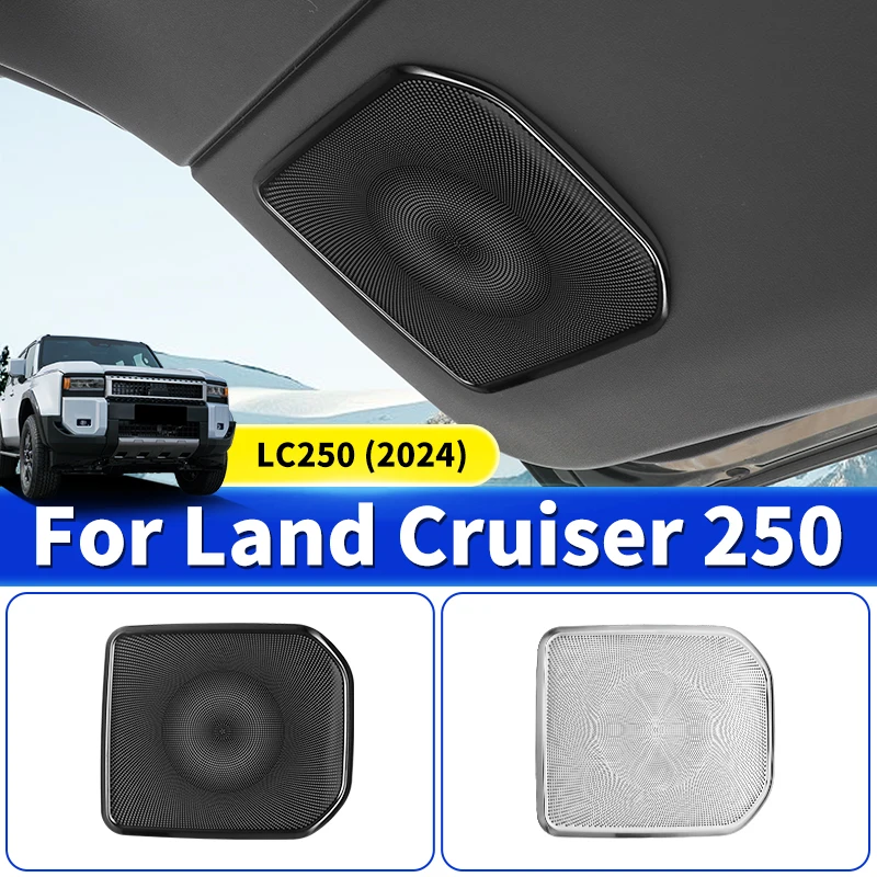 For Toyota Land Cruiser 250 2024 Tailgate Trunk door panel horn Decoration Cover LC250 Interior upgraded Accessories Tuning