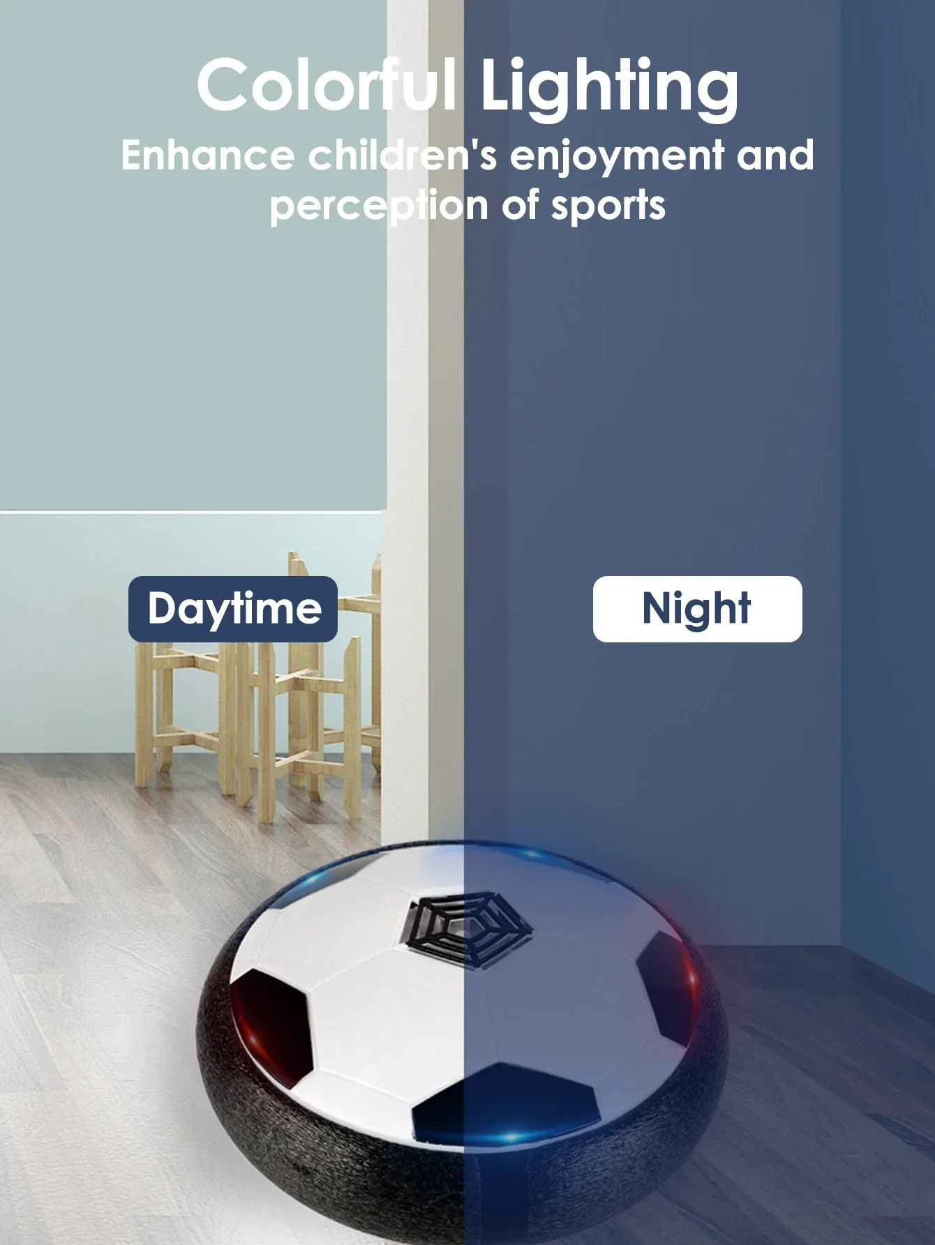 Football électrique coule flottant pour enfant, jouet de sport d'intérieur, créatif, parent-enfant, 1 pièce