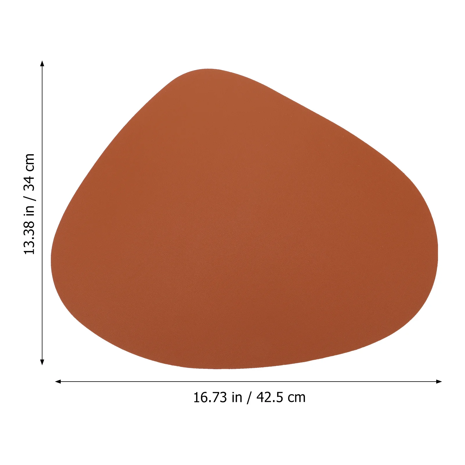 

4Pcs Dining Mat Streamlined Heat Resist Cushion Grainy Texture Drop-Shaped Placemat for Home Kitchen Table Protection