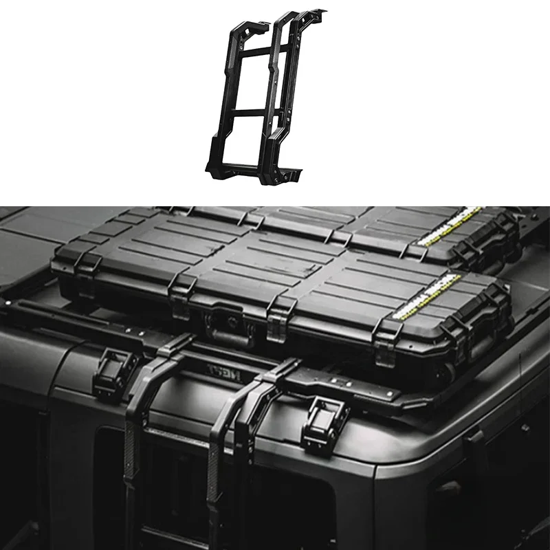 Car Roof Side Ladder Fit for Ford Bronco 2.3T 2.7T 3.0T NEPT Wasteland Series Luggage Rack Side Ladder Auto Modification Parts