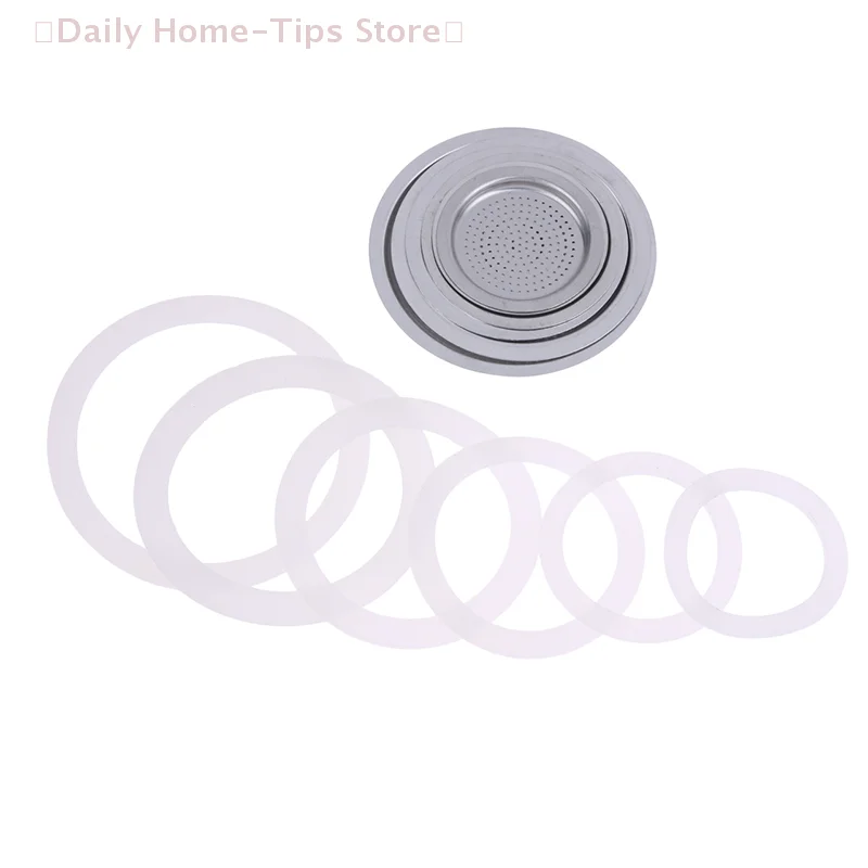 

Новинка 2023 года, 1 комплект (3 силиконовые прокладки и 1 алюминиевый фильтр), сменная бутылка для кофемашины, совместимая с чашкой 3/6/9/12