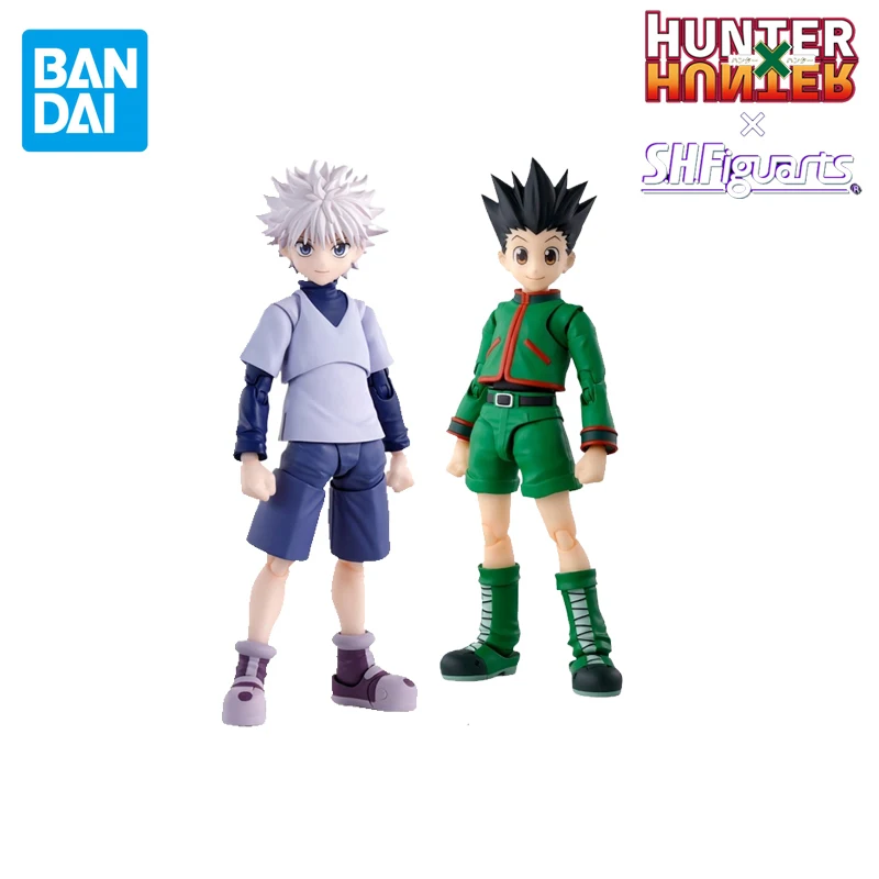 

BANDAI Original S.H.Figuarts HUNTER×HUNTER Anime Figure Killua Zoldyck Gon Freecss Action Figure Toys For Kids Gifts Model