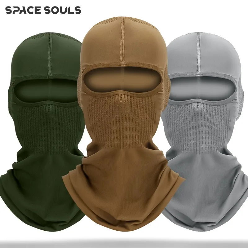 Seamless Outdoor Sports Motorcycle Riding Sunshade Breathable Neck Mask Helmet Liner UV Protection Face Cover Cycling Hiking