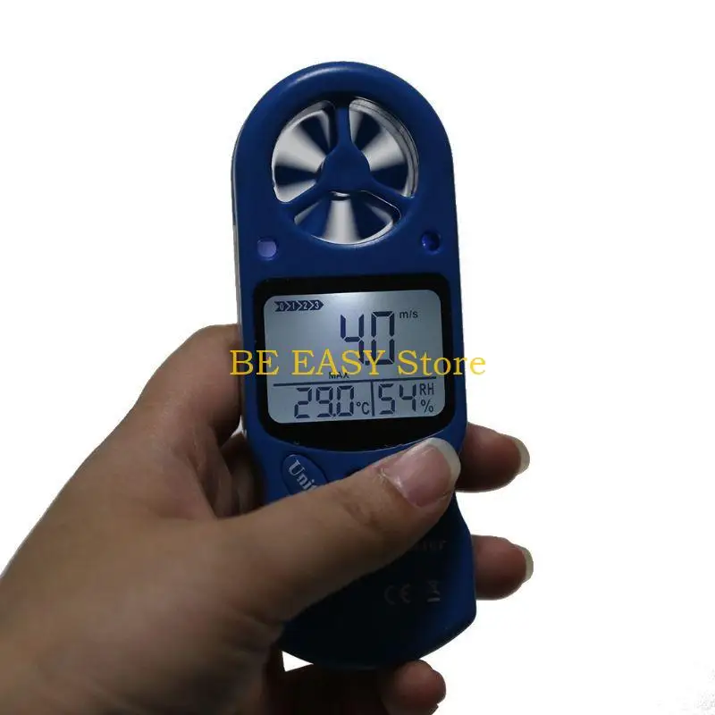 E28F Mini Anemometer Digital High Impeller Volume Temperature