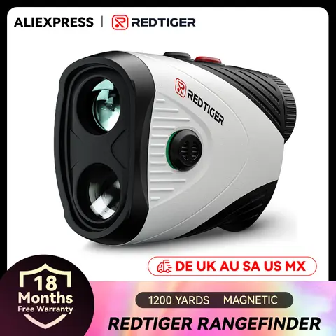 REDTIGER C001 Golf Rangefinder with Slope 1200 Yards Laser Range Finder Golfing 7X Magnification Rechargeable Range Finders