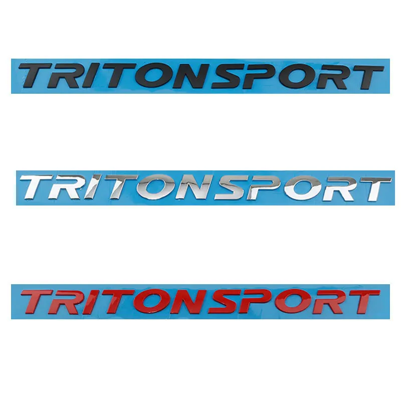 

TRITONSPORT letter label car stickers ABS for Mitsubishi TRITON SPORT body tail modified accessories trunk decal decoration