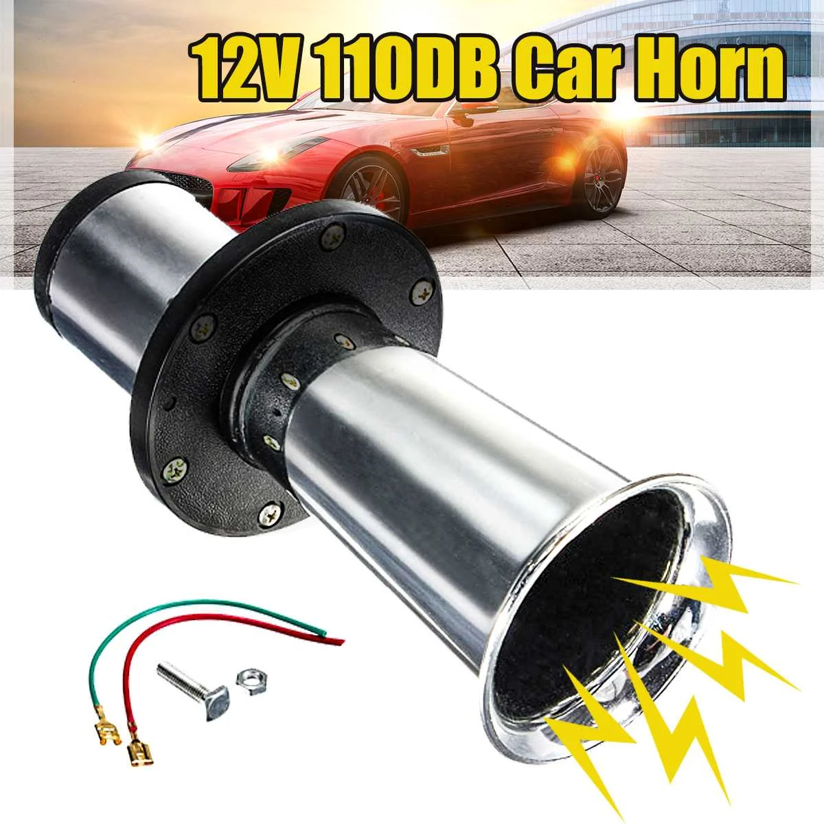 110db 12V Car Auto horn Old Air Horn Antique Vintage Vehicle Boat Car Truck Loud Alarm Horen AHH-OOO-GAH AHOOGA OOGA