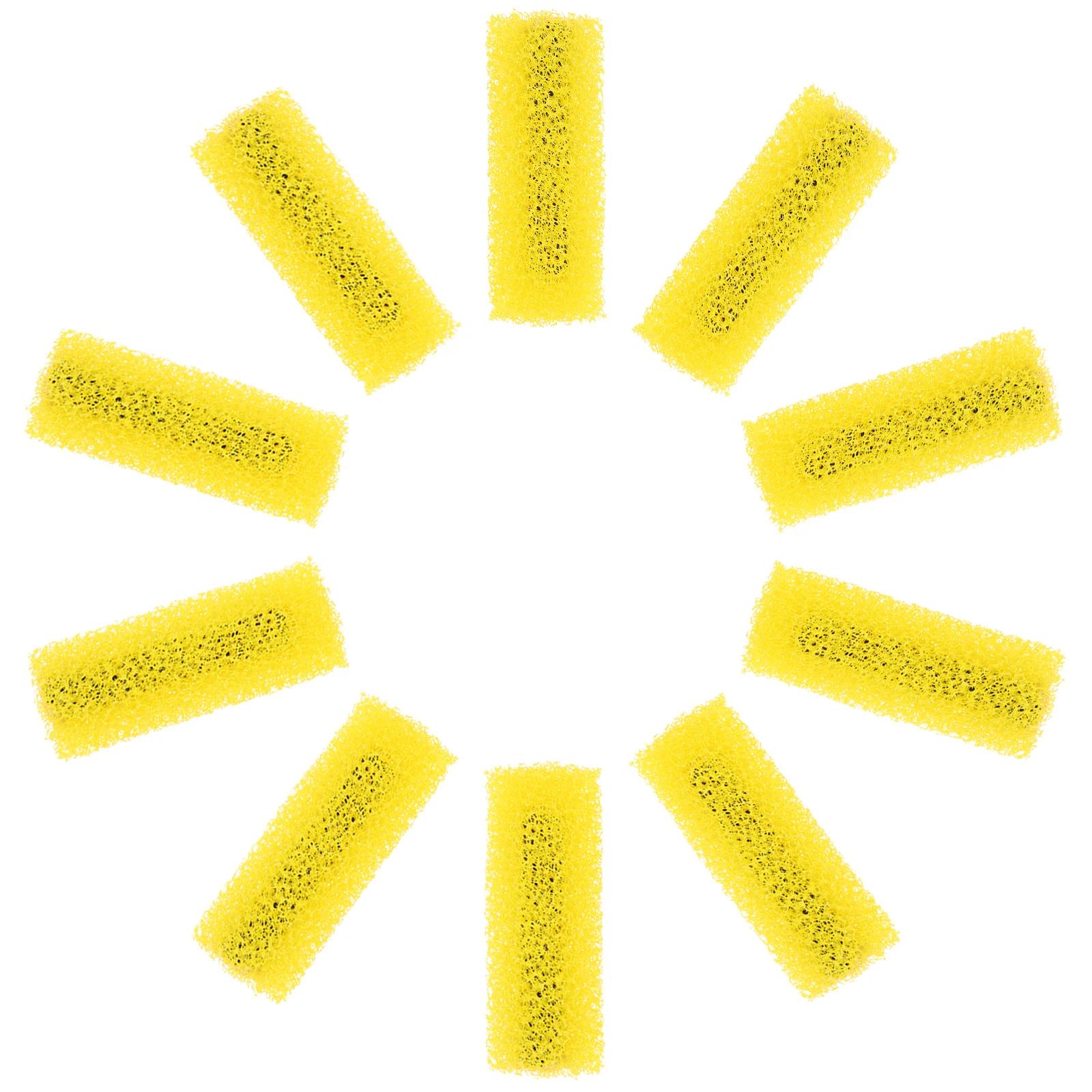 

10pcs Textured Paint Roller Brush Covers Medium Wall Sponge Embossing Rollers For Art Painting Walls Ceilings Yellow Efficient