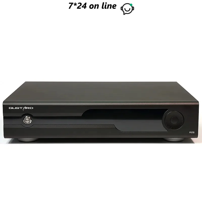 GUSTARD DAC-R26 Discrete R2R DAC Native DSD DAC with Streamer/Renderer PCM768K DSD512 Bluetooth XU216 K2 IIS Decoder