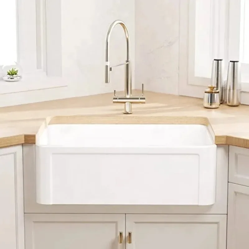 

Top Sale Bathroom Kitchen Sink Apron Front Rectangular Single Kitchen Sink