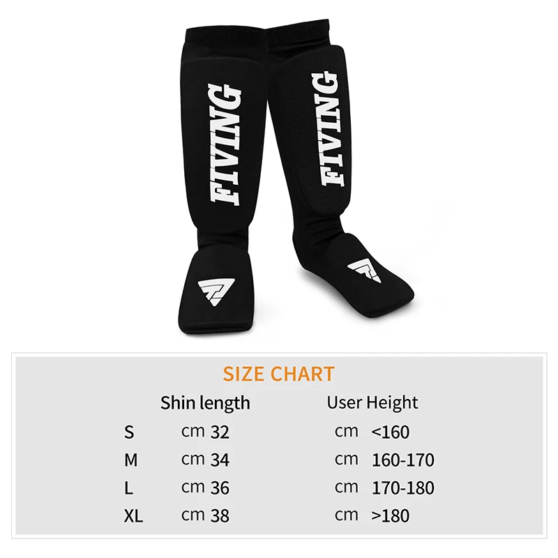 FIVING new cotton boxing shin guards MMA instep ankle shin guards TKD Taekwondo mat Muay Thai training shin guards