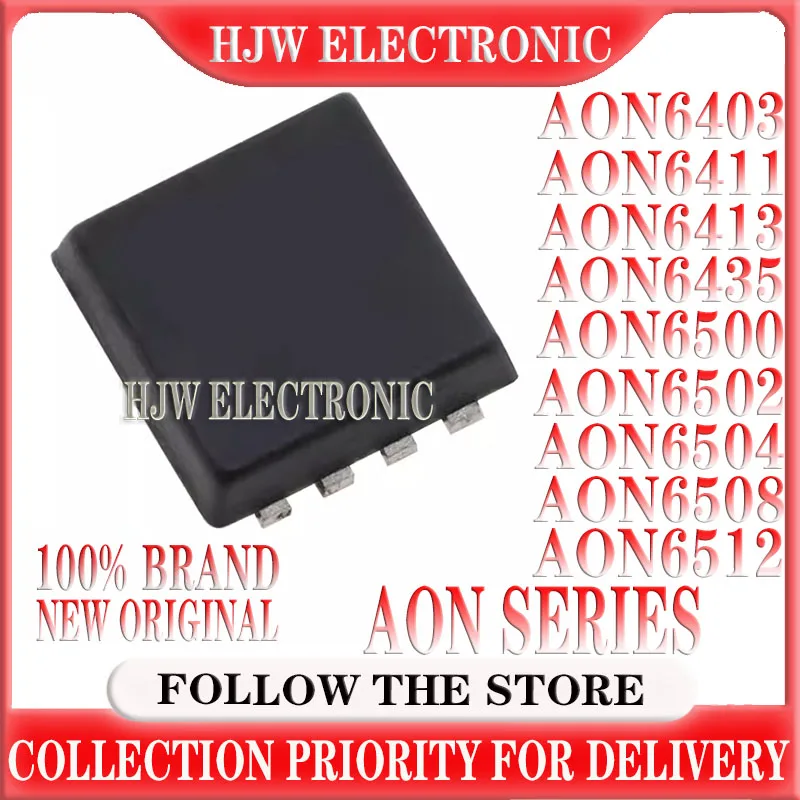 

10pcs AON6403 AON6411 AON6413 AON6435 AON6500 AON6502 AON6504 AON6508 AON6512 DFN5 MOS