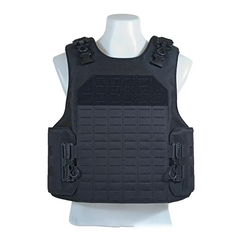 Quick Release NIJ IIIA Tactical Vest Outdoor Hunting Protective Shoulder Adjustable Airsoft Plate Carrier Combat Equipment