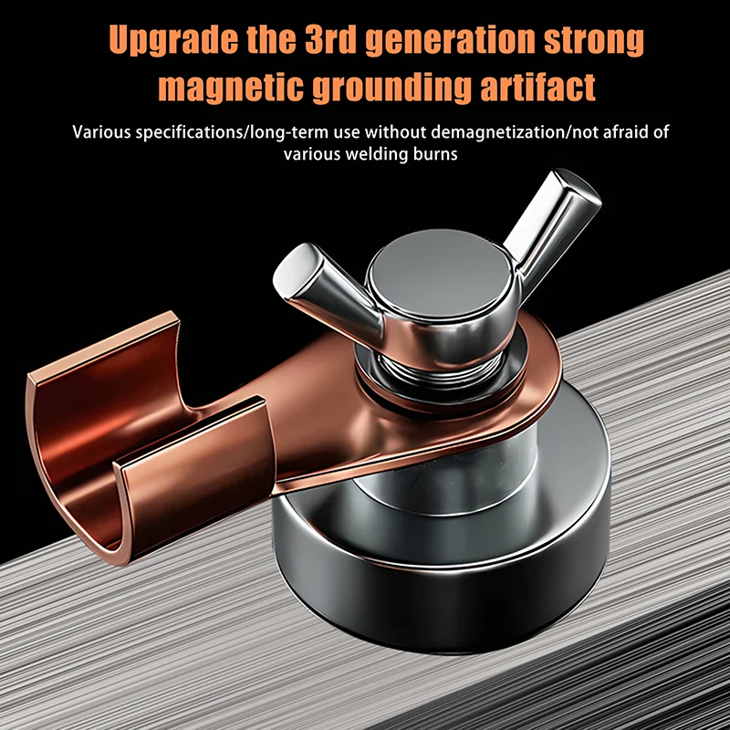 1 PC Welder Welding Strong Magnetic Grounding Tool, a Special Strong Magnetic Grounding Tool for Strong Single Head Welding