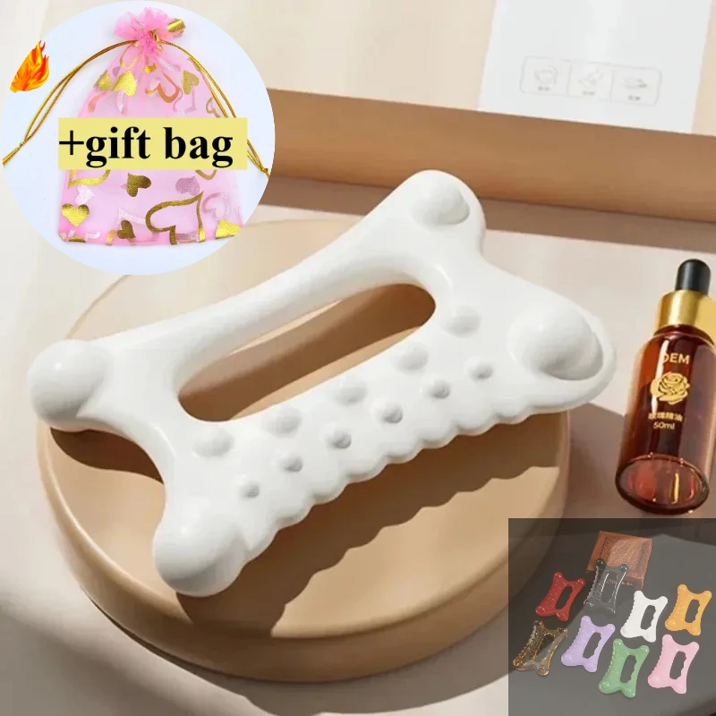 Resin Gua Sha Massage Board, Portable Full Body Scraping Plate for Women  Adults, Effective Muscle Relief Relaxation