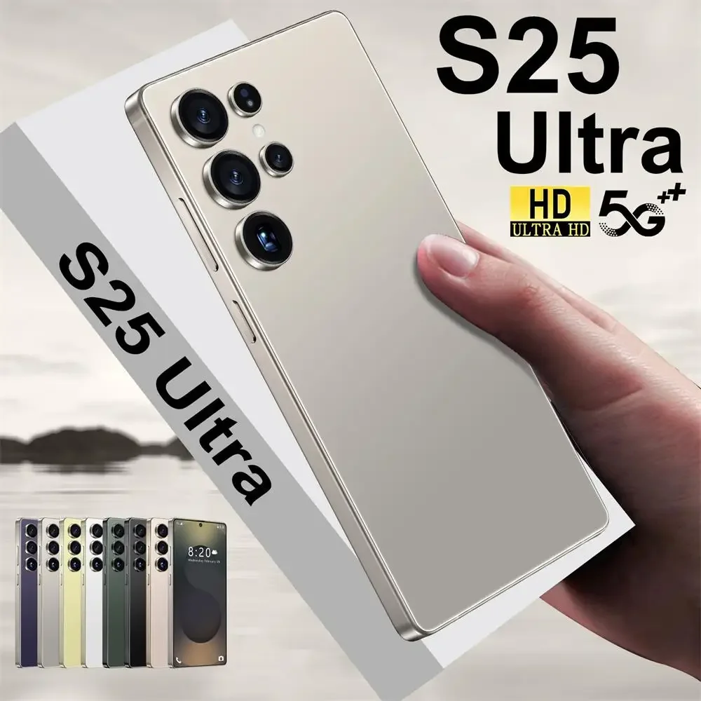 

HOT 2025 new S25 Ultra original intelligent 5G dual card dual standby Android 14 system global version 7800mAh battery