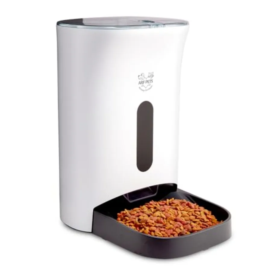 

Automatic Pet Feeder Food Dispenser for Dogs Cats Small Animals Timer Programmable Up to 4 Meals a Day Features Portion Control
