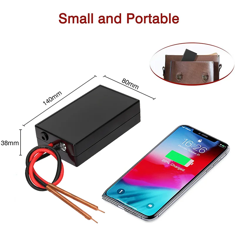 Portable Spot Welding Machine 6 Gears Adjustable Mini Spot Welder Quick-Release Pens Spot Welding Pen Tool Kit For 18650 Battery
