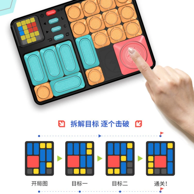 Super Slide Huarong Road Smart Sensor Game 500+ Levelled Challenge Learning Puzzle Interactive Toys Smart Clearance Sensor