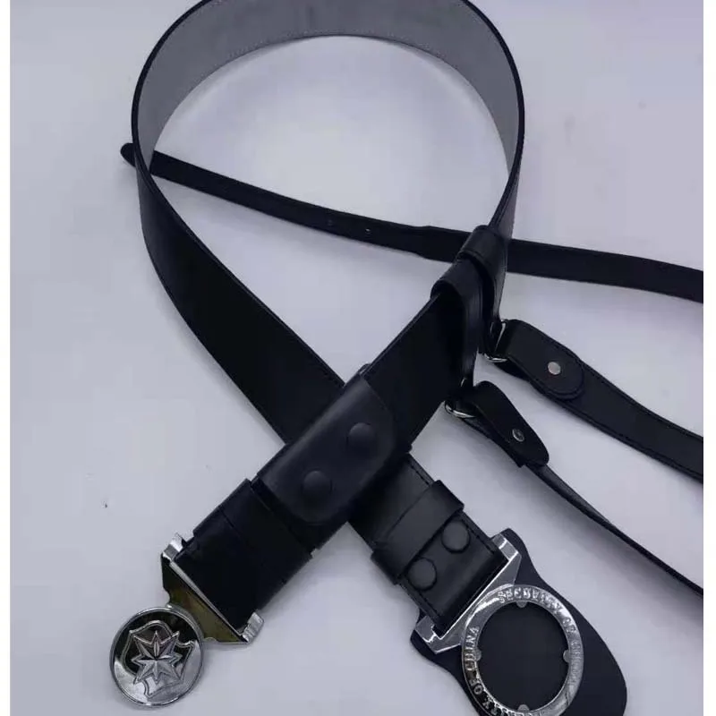 เข็มขัดหนังรักษาความปลอดภัยแบบใหม่พร้อมสายคาดลำตัวแบบไขว้ ความกว้าง 5 ซม. สำหรับการแสดง