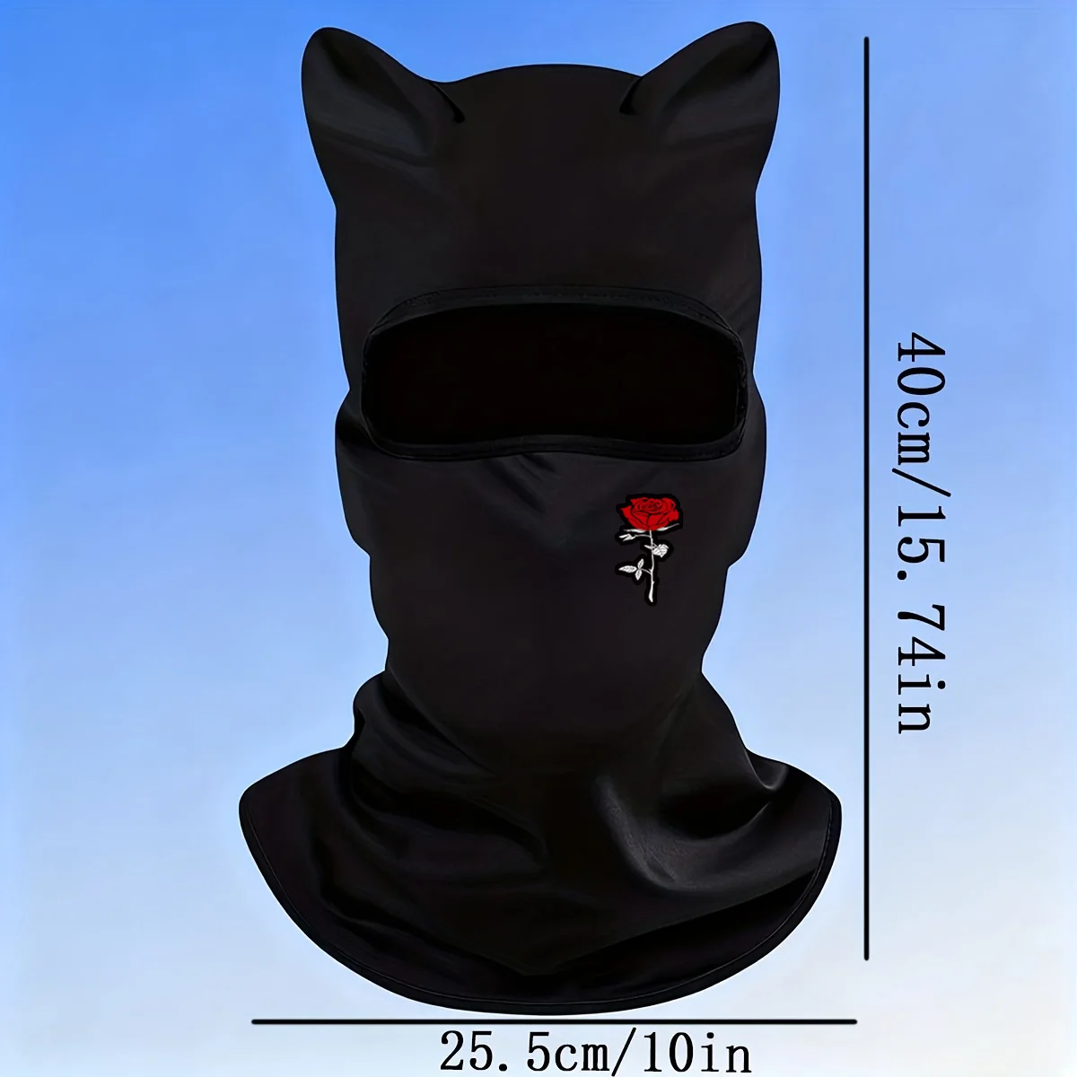 1/2/4PC Cute Balaclava - Red Rose Design, Suitable for Outdoor Sports, Motorcycles, and Daily Fashion