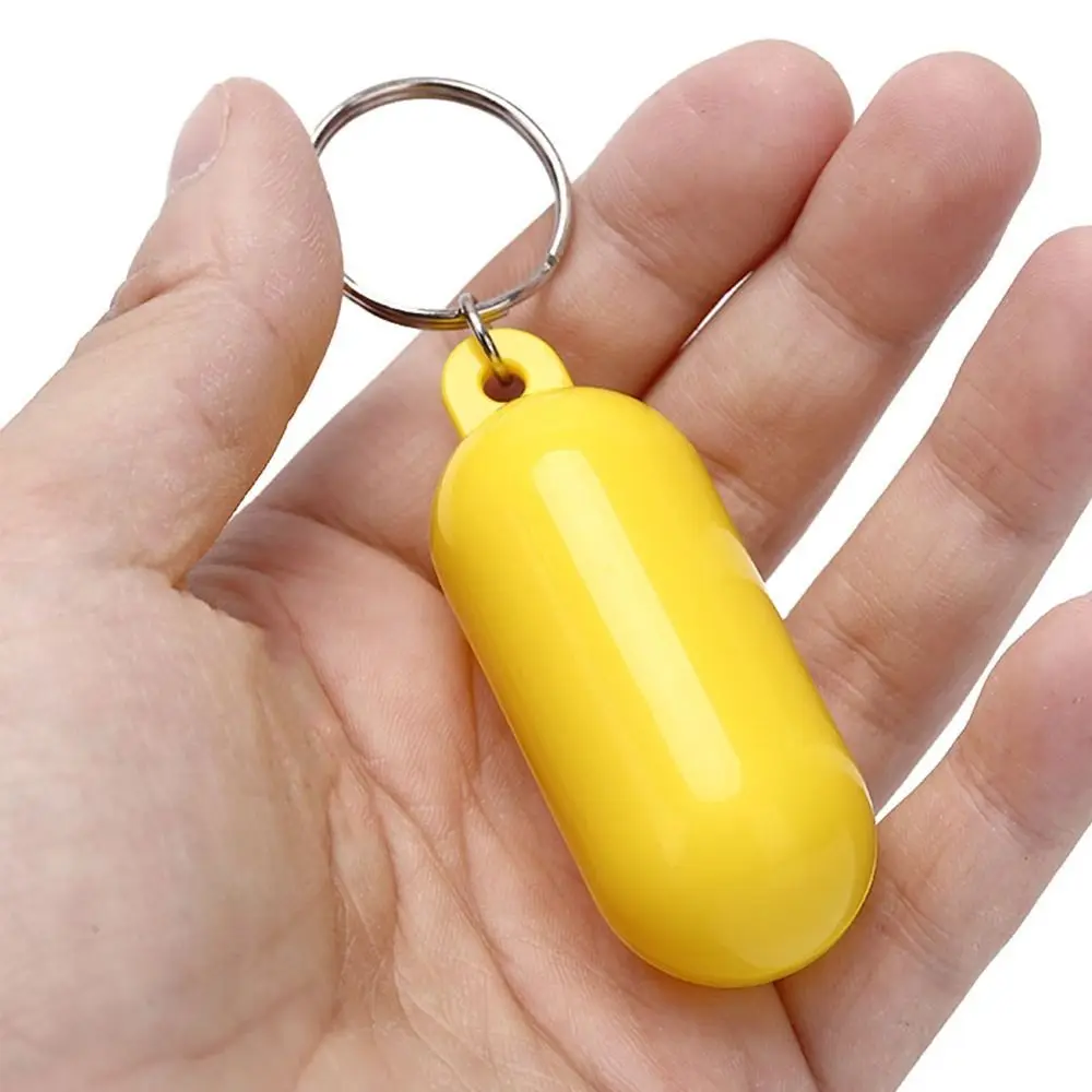 2PCS Water Sports Float Kayak Floating Keyring Lightweight Portable Kayak Keyring Durable Plastic Buoyant Key Ring Canal