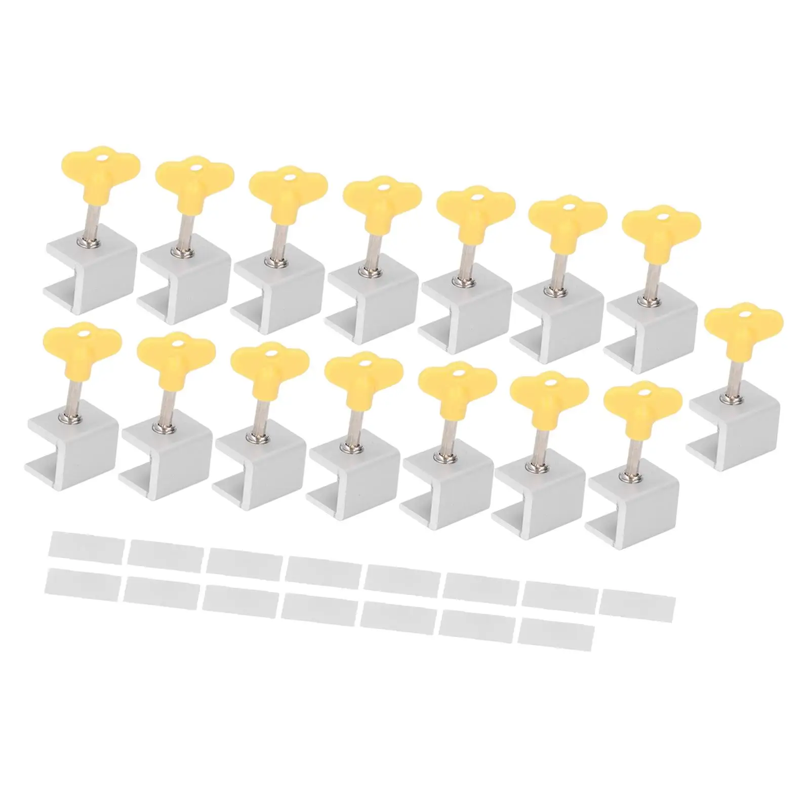 15 piezas de tope de marco deslizante para cerradura de puerta y ventana para cerradura de protección para dormitorio