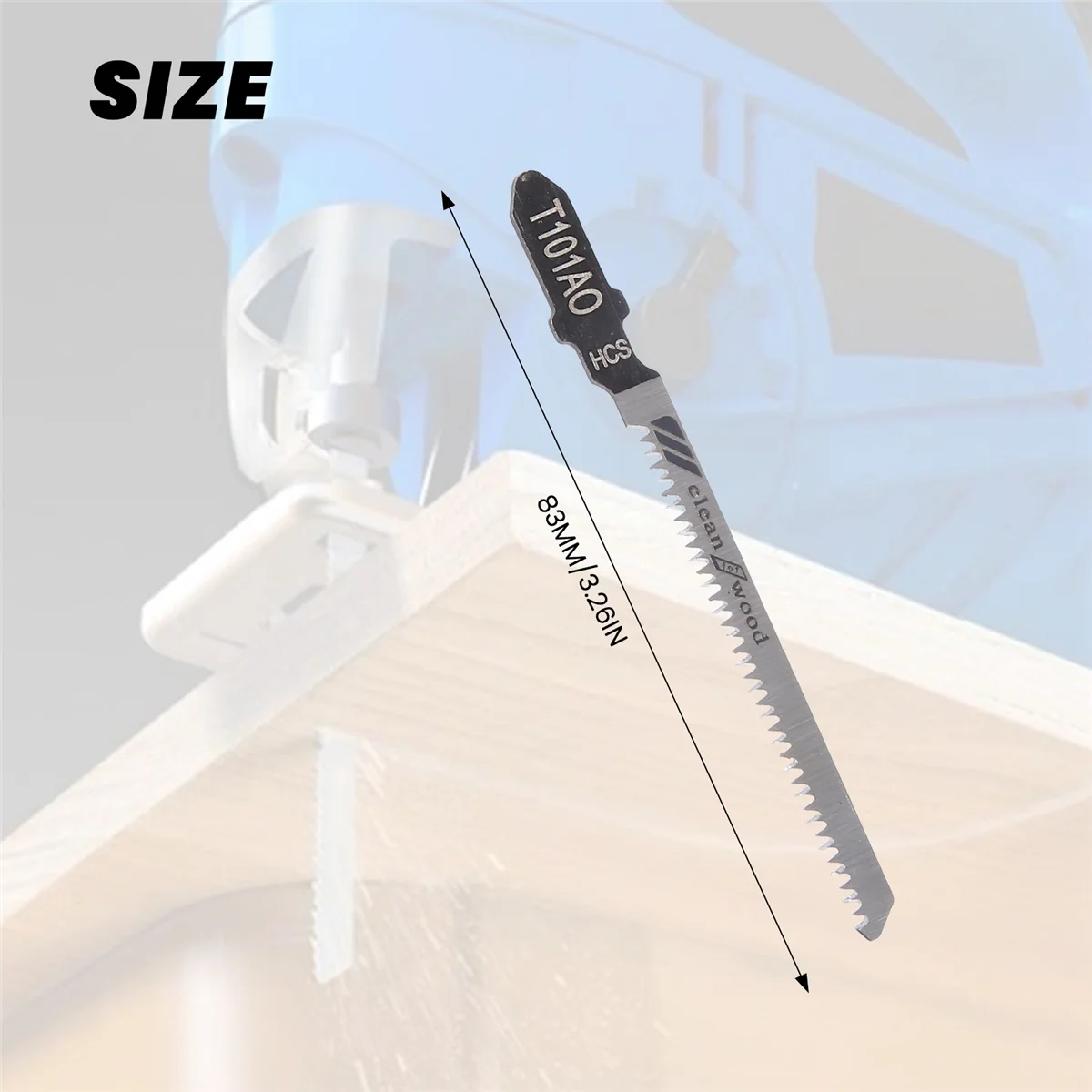 20Pcs Reciprocating Jigsaw Blade T101AO T-Shank Multi Jig Saw Blades for Wood Plastic Cutting Disc
