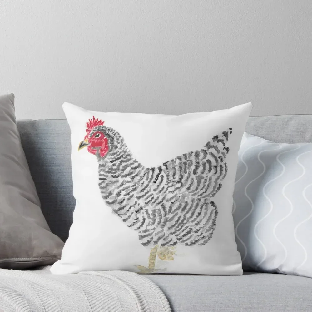 

Barred Rock Hen Throw Pillow Sofa Cushions Cover Decorative pillow case Room decorating items pillow cover luxury