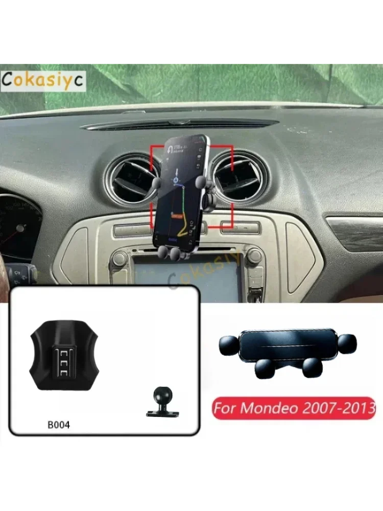 Auto-Handyhalterung für Ford Mondeo Fusion MK4 2007-2013, Schwerkraft-Ständerhalterung, horizontale GPS-Mobilhalterung, Basiszubehör
