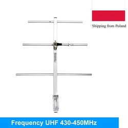 Antenna Yagi UHF430-450MHz connettore 7DBd SO239 ad alto guadagno Antenna Yagi Gamma adatta per TYT MD398 Baofeng BF-888S UHF walkie talkie