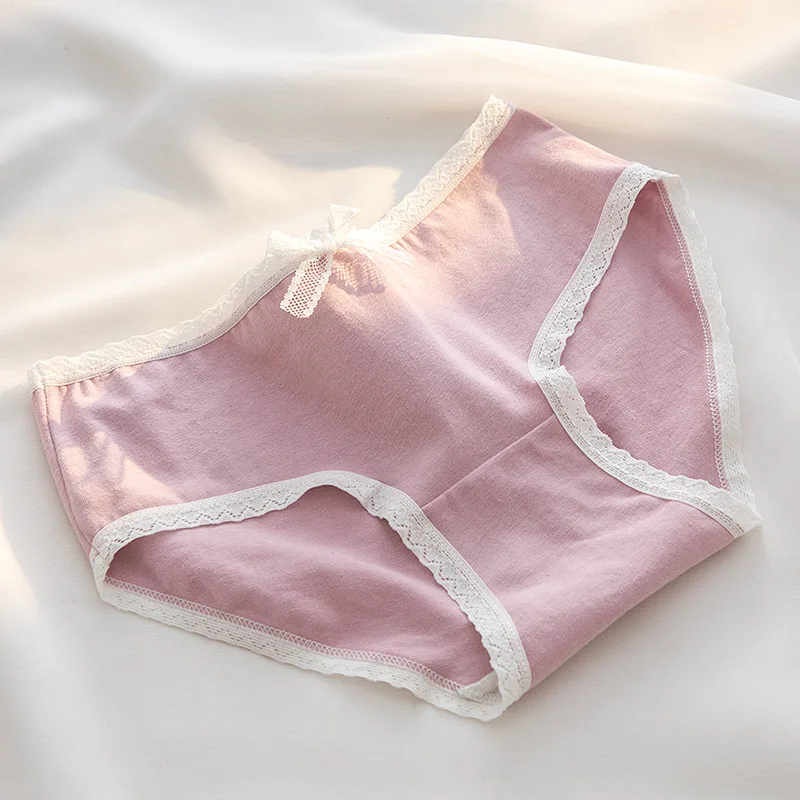 5 Teile/los Nette Liebe Baumwolle Höschen Für Frauen Unterwäsche Druck Panty Mädchen Slip Atmungsaktive Weiche Unterhose Weibliche Sexy Dessous – Detail 12