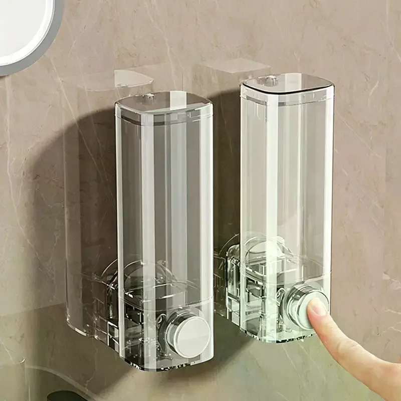 /PFU/Wall-Mounted Hand  Dispenser In A Luxurious European Style Hand  Holder For Bathroom And Kitchen Transparent