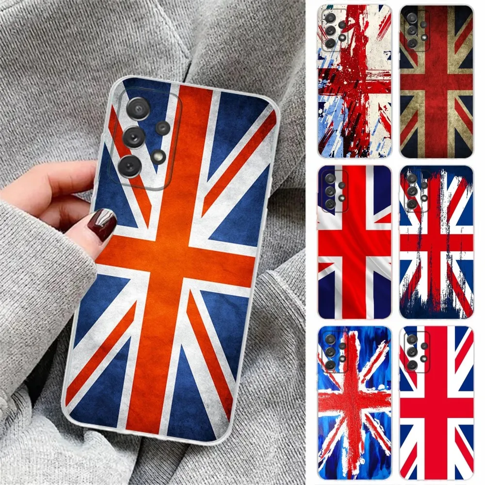 Union Jack British UK Flag Phone Case For Samsung Galaxy,A31,A33,A52,A13,A02,A53,A50,A73,A72,A40,A20,A23,A54,A14,A34 Back Cover