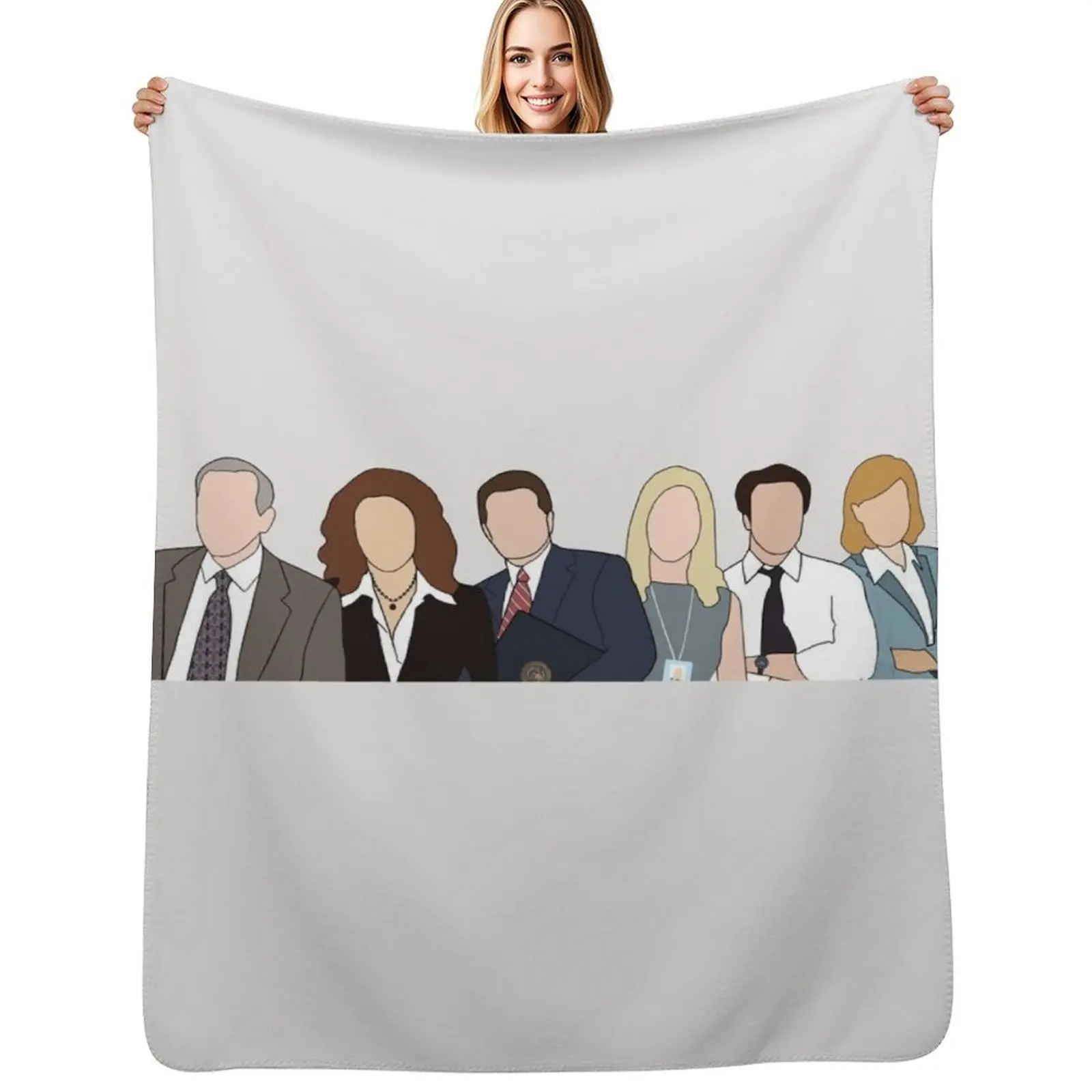 the west wing cast Throw Blanket Blankets For Baby for sofa Decorative Sofa Furry Retros Bed covers Blankets